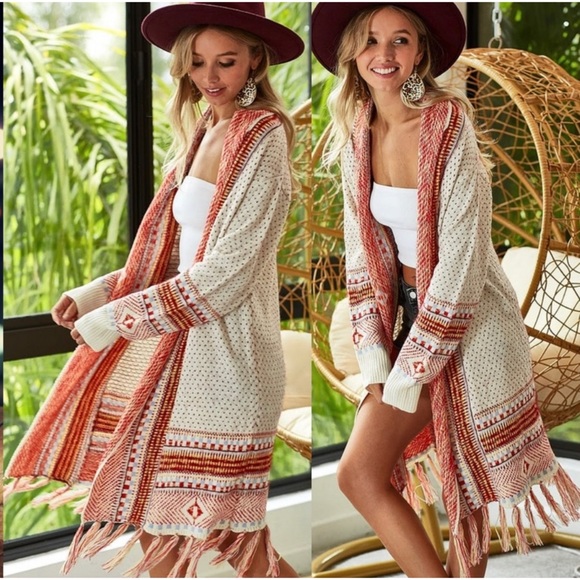 1 LEFT! Aztec Cardigan Sweater - Picture 3 of 3